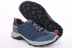 Imac Damen Trekkingschuh Wanderschuh Schnellschnürung Leder/ Mesh blau S13 356740