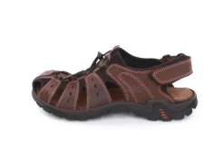 Imac Herren Sandale Trekking sportiv Schuhspitze geschlossen Leder braun S13  353180