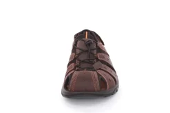 Imac Herren Sandale Trekking sportiv Schuhspitze geschlossen Leder braun S13  353180