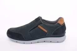 Imac Herren Slipper Leder Wechselfußbett blau S13 352151