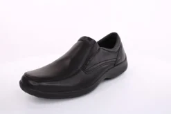 Imac Herren Slipper Schlupfschuh Leder klassisch schwarz S13 350600