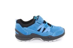 Imac Kinder- Halbschuh Outdoorschuh Jungen Klettverschluss Leder TEX- Membran blau S13  381928