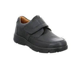 Jomos Halbschuh Slipper Klettverschluss K - Weite schwarz 461406