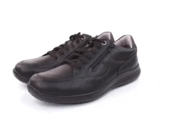 Jomos Herren Schnürhalbschuh Leder Spezialweite K schwarz S22 322414