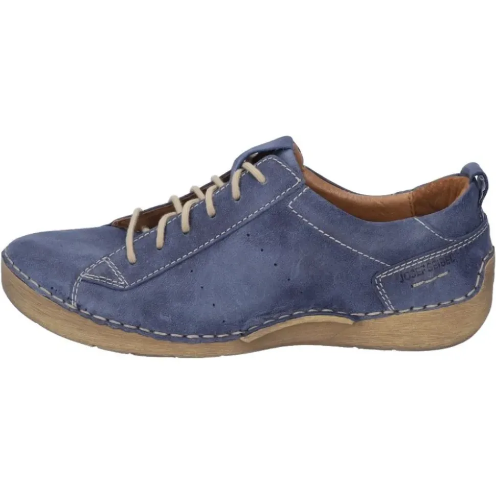 JOSEF SEIBEL Fergey 56 Damen Schnür- Halbschuh Leder blau S12 59656