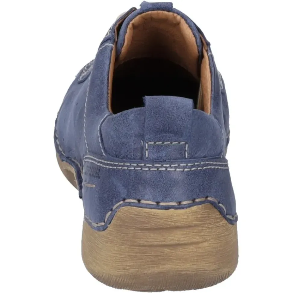 JOSEF SEIBEL Fergey 56 Damen Schnür- Halbschuh Leder blau S12 59656