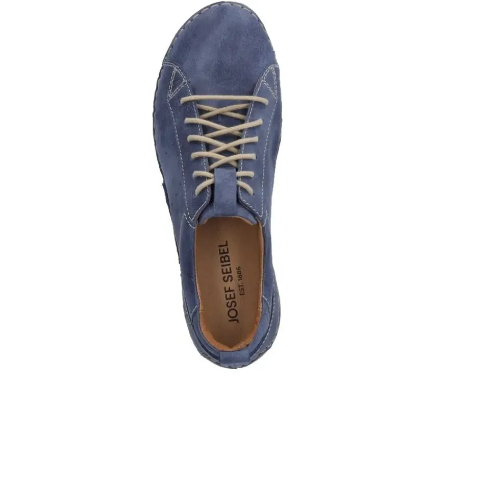 JOSEF SEIBEL Fergey 56 Damen Schnür- Halbschuh Leder blau S12 59656
