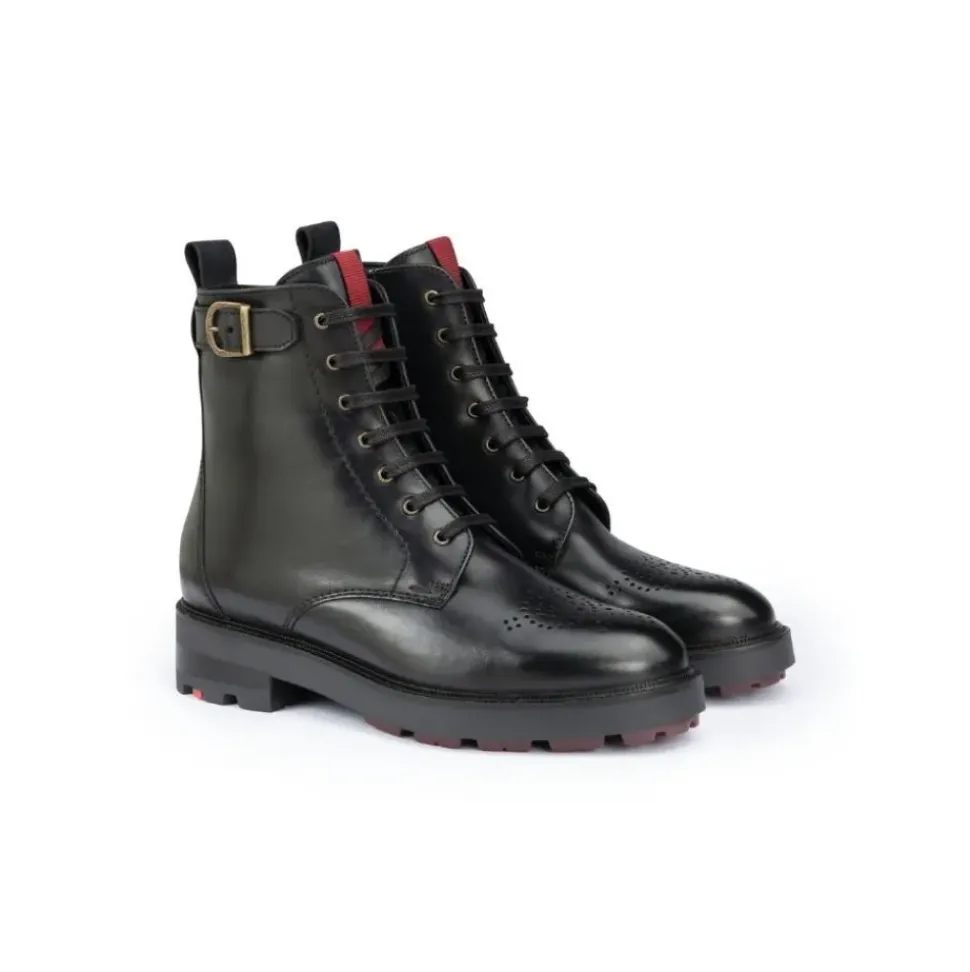 Lloyd Damen Stiefelette Schnürung Leder SCHWARZ 24-291-00