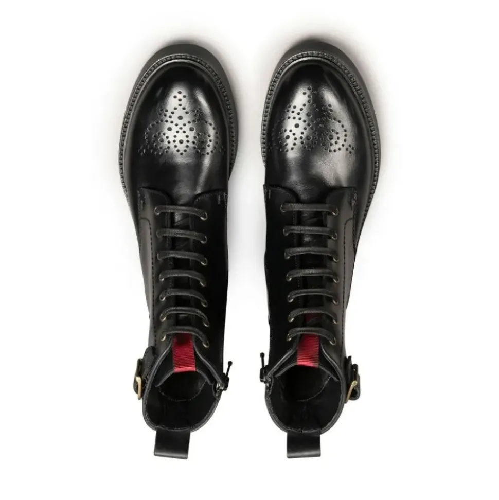 Lloyd Damen Stiefelette Schnürung Leder SCHWARZ 24-291-00