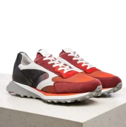 LLOYD Sneaker AMARO Schnürer rot-schwarz-weiß 12-027-03