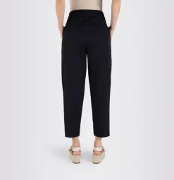 MAC CLEO SUMMER Chino Hose elastischer Bund beige blau S23 0400L304300