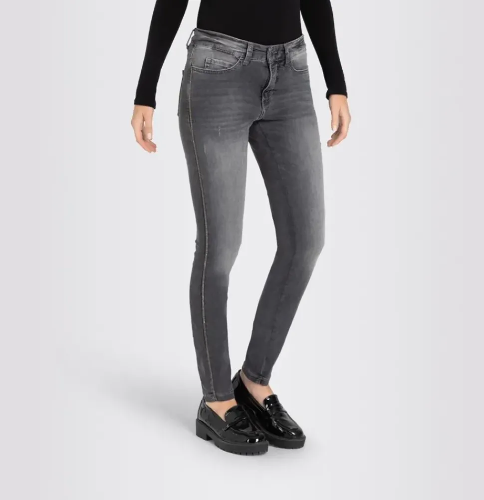 MAC JEANS DREAM SKINNY light anthra used grau S23 0357L26009A