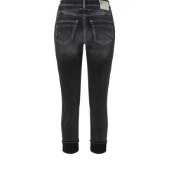 MAC JEANS Rich Slim Five- Pocket- Style umgeschlagener Saum grau S23 0389L576690