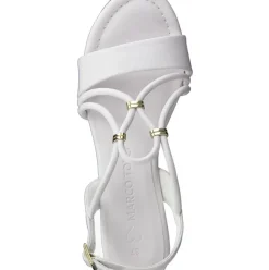 Marco Tozzi Damen Sandalatte Keilabsatz weiß S13 2-2-28349-20