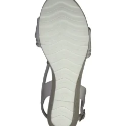 Marco Tozzi Damen Sandalatte Keilabsatz weiß S13 2-2-28349-20