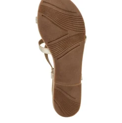 Marco Tozzi Damen Sandale Leder gold S14 2-28143-42