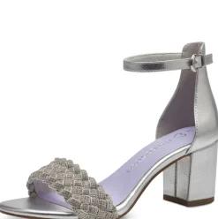 Marco Tozzi Damen Sandalette silber S14 2-28399-42