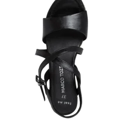 MARCO TOZZI Damen Sandalette Wedges Keilabsatz schwarz S12  2-2-28371-28