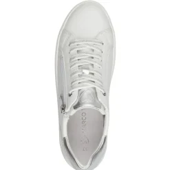 Marco Tozzi Damen Sneaker Plateausohle Strasssteinbesatz weiß S14 2-23715-42