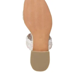 MARCO TOZZI GUIDO MARIA KRETSCHMER Lederpantolette geflochten beige S12  2-2-87110-28