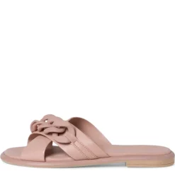 Marco Tozzi Pantolette Leder rosa schwarz S12  2-2-27121-28