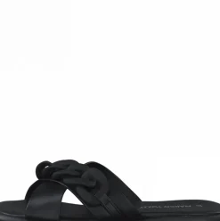Marco Tozzi Pantolette Leder rosa schwarz S12  2-2-27121-28