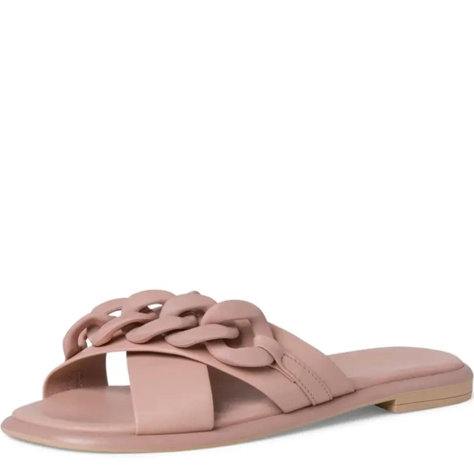 Marco Tozzi Pantolette Leder rosa schwarz S12 2-2-27121-28