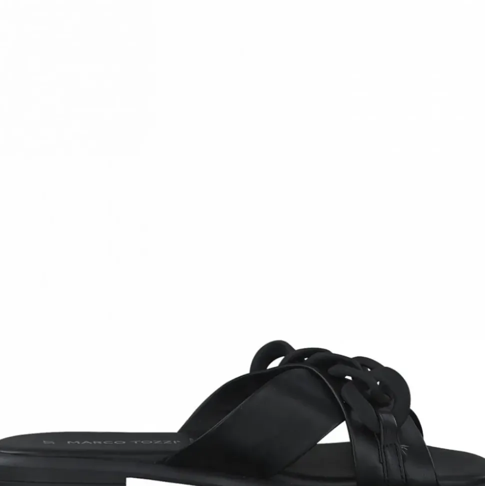 Marco Tozzi Pantolette Leder rosa schwarz S12 2-2-27121-28