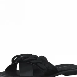 Marco Tozzi Pantolette Leder rosa schwarz S12 2-2-27121-28