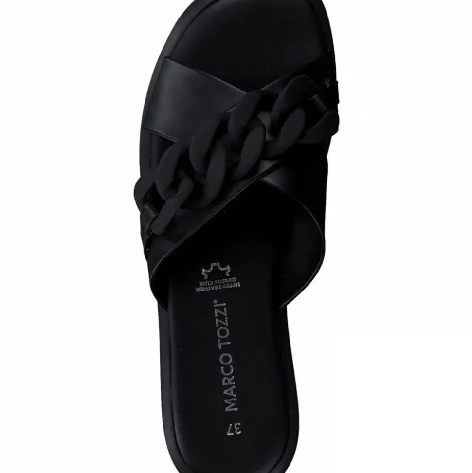 Marco Tozzi Pantolette Leder rosa schwarz S12 2-2-27121-28