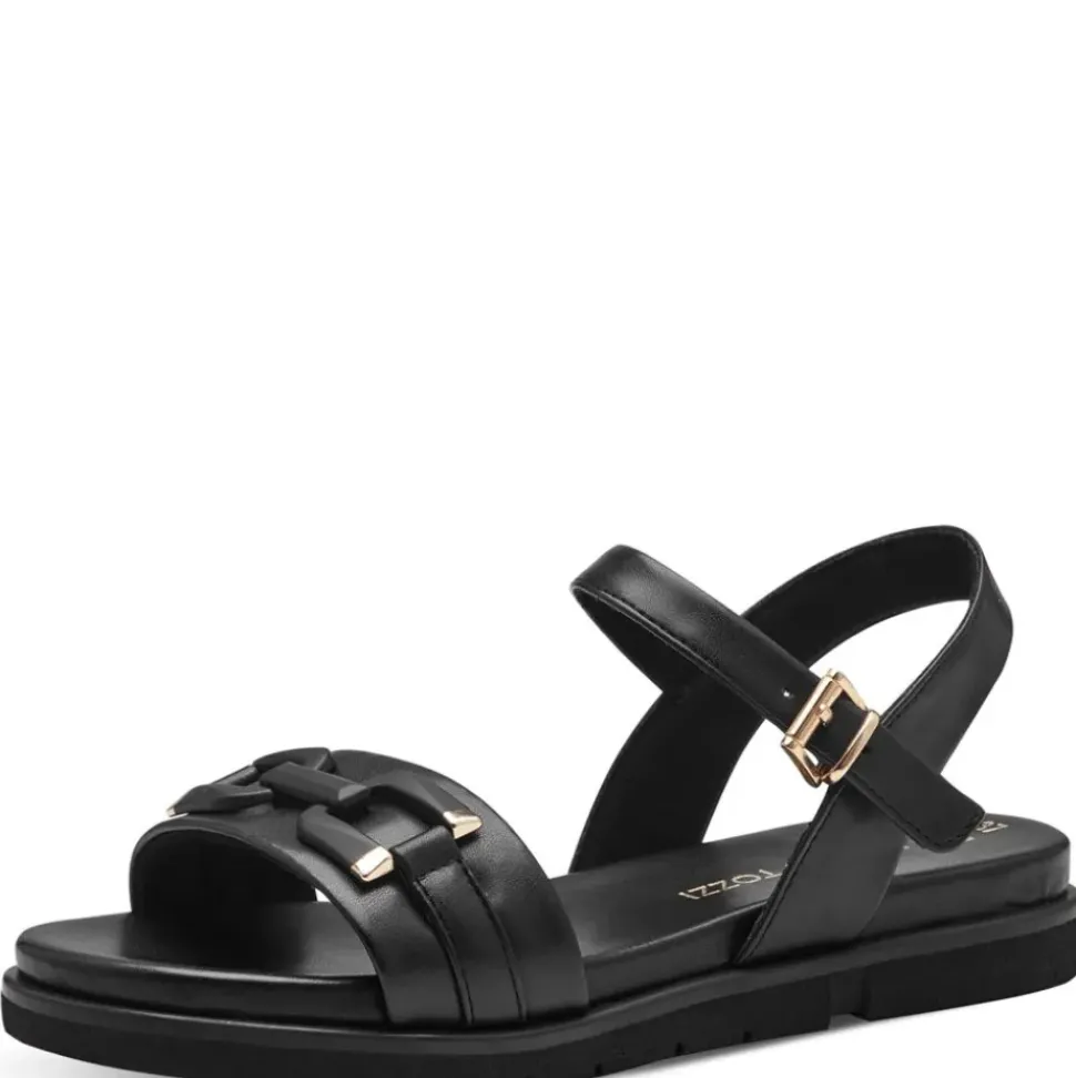 Marco Tozzi Sandale Kettendetail schwarz S14 2-28406-42