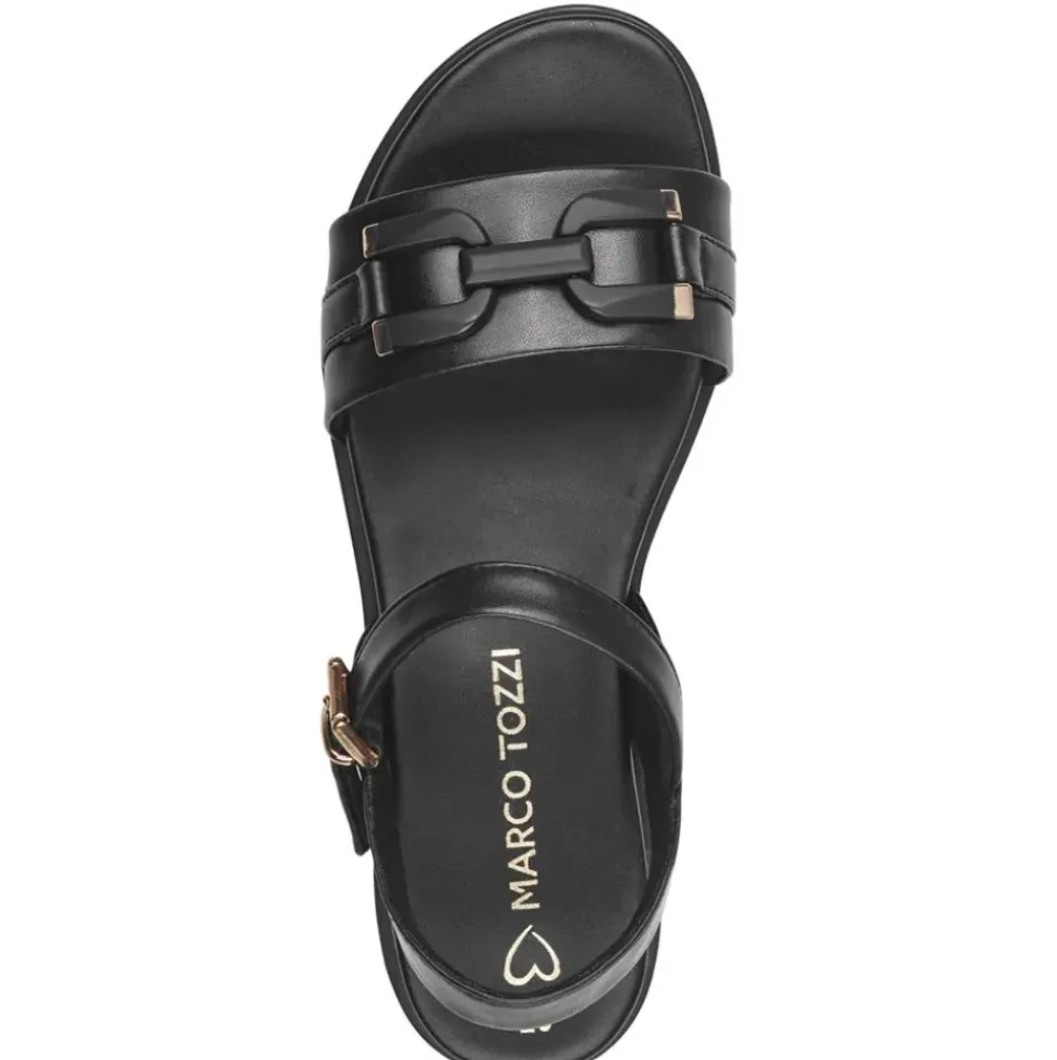 Marco Tozzi Sandale Kettendetail schwarz S14 2-28406-42