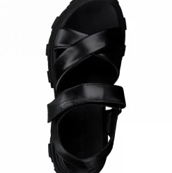 Marco Tozzi Sandale Leder derbe Sohle schwarz S12 2-2-28786-28