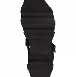 Marco Tozzi Sandale Leder derbe Sohle schwarz S12 2-2-28786-28