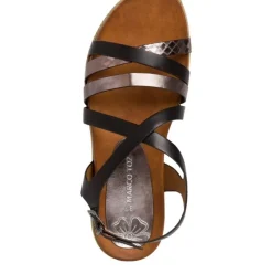 Marco Tozzi Sandale schwarz metallic 2-2-28412-24