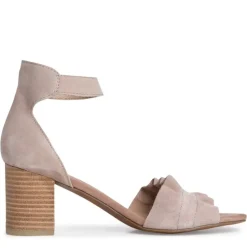MARCO TOZZI Sandalette Leder Blockabsatz braun beige S12 2-2-28398-28