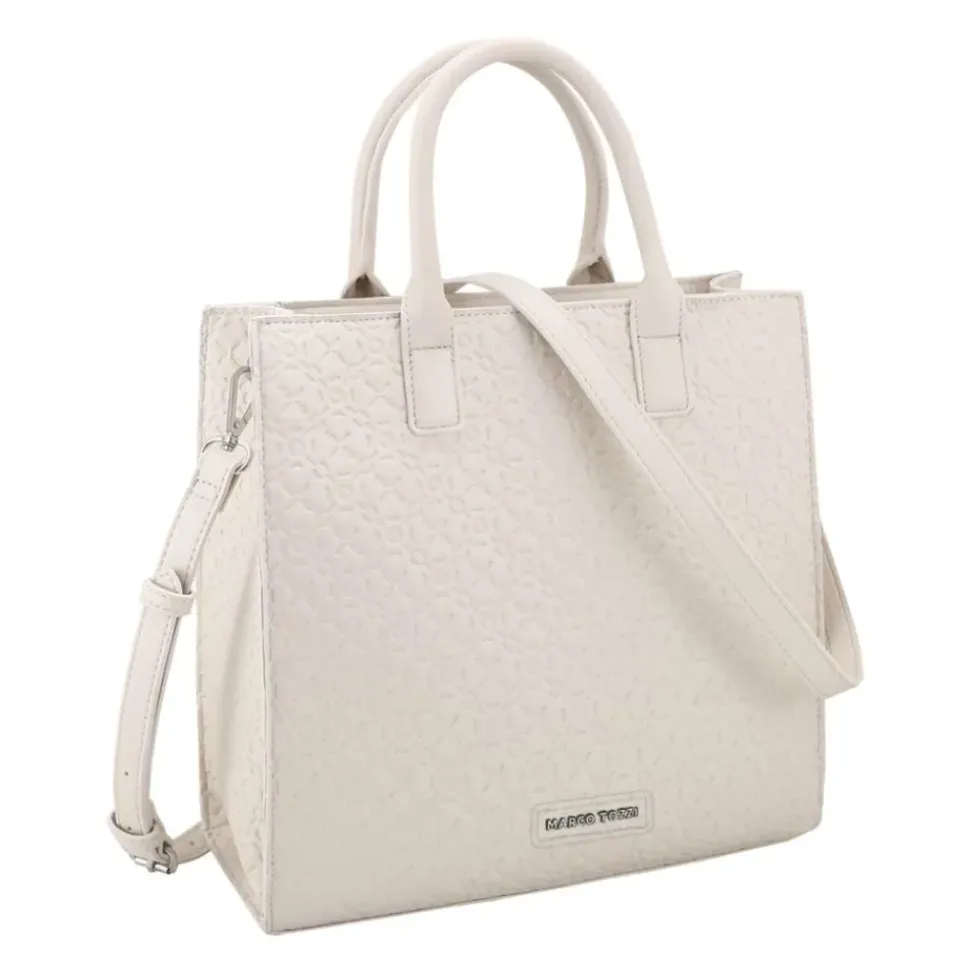 MARCO TOZZI Shopper Allover-Prägung beige,schwarz S22 2-2-61025-29