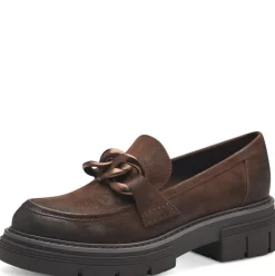 Marco Tozzi Slipper Ketten- Detail schwarz braun S23 2-24705-41