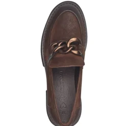 Marco Tozzi Slipper Ketten- Detail schwarz braun S23 2-24705-41