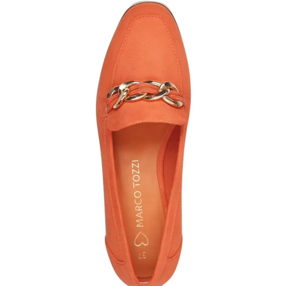 Marco Tozzi Slipper Loafer Kettendetail orange S14 2-24200-42