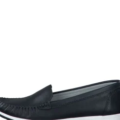Marco Tozzi Slipper Loafer Leder weiß schwarz S14 2-24600-42