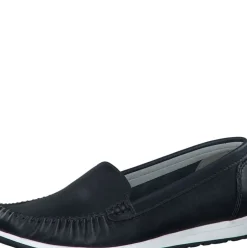 Marco Tozzi Slipper Loafer Leder weiß schwarz S14 2-24600-42