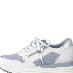 Marco Tozzi Sneaker Reißverschluss weiß hellblau 2-2-23741-28