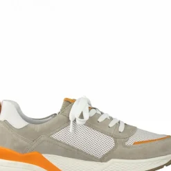 Marco Tozzi Sneaker Schnürer Reißverschluss beige orange 2-2-23735-26
