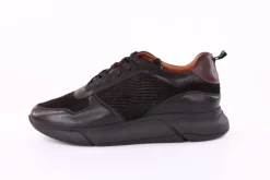 Marc Shoes LUCAS Herren Sneaker Schnürschuh Leder schwarz S21 831711