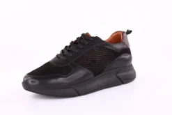 Marc Shoes LUCAS Herren Sneaker Schnürschuh Leder schwarz S21 831711