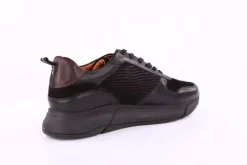 Marc Shoes LUCAS Herren Sneaker Schnürschuh Leder schwarz S21 831711