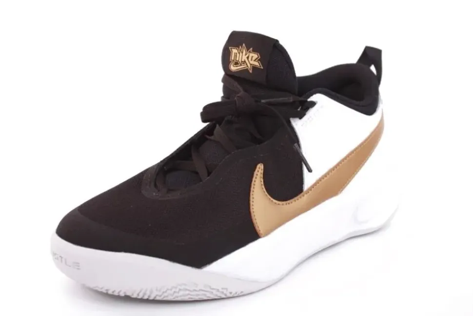 Nike TEAM HUSTELD D10 (GS) Kinder Sneaker schwarz gold S12 CW6735