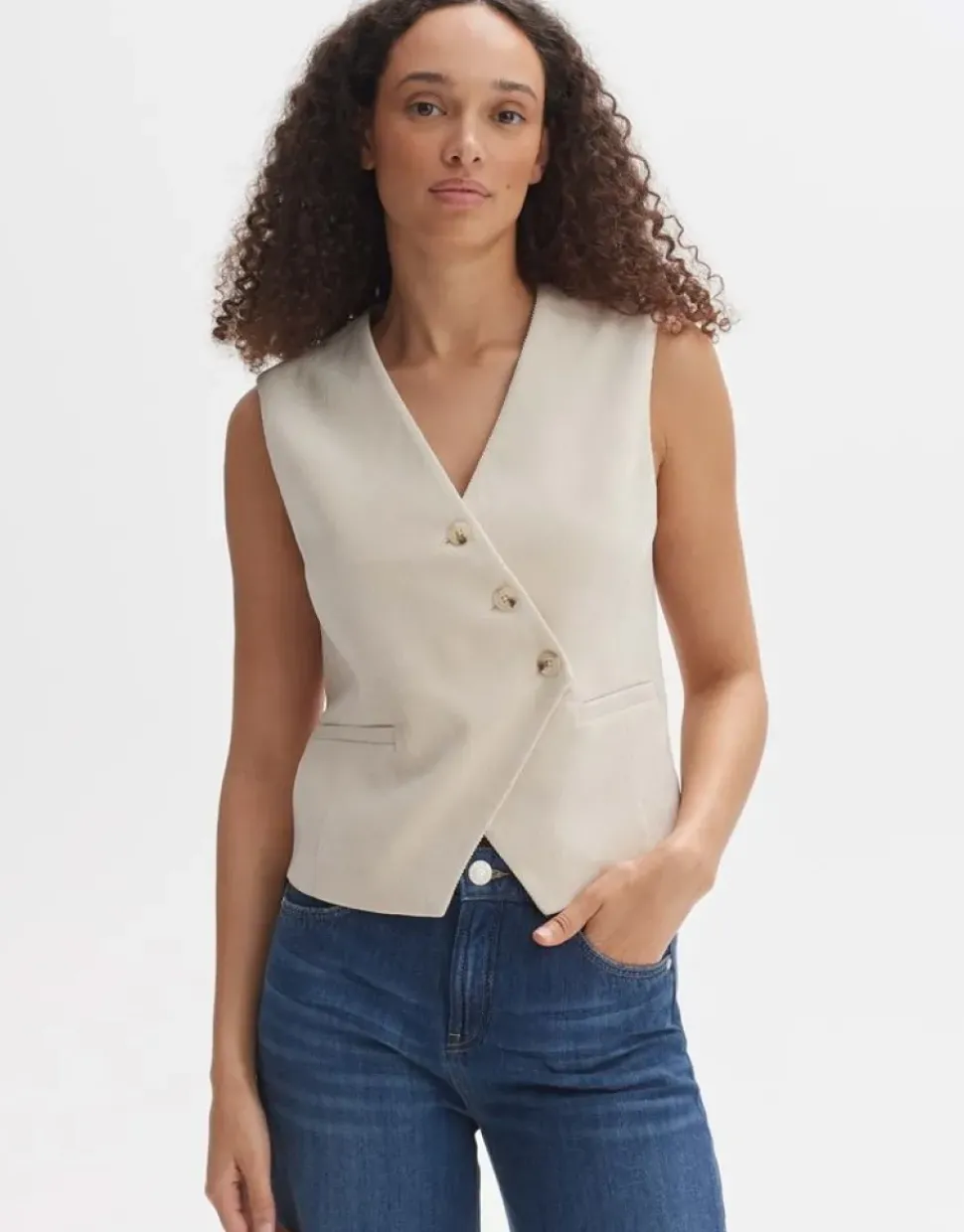 OPUS Anzugweste WANTIA Slim aus feinem Cord S24 1030235282275