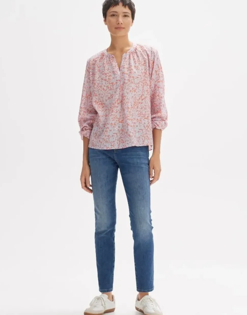 OPUS Bluse FAISY DAYLIGHT Loose aus Viskose Mix llila S14 10163312061242